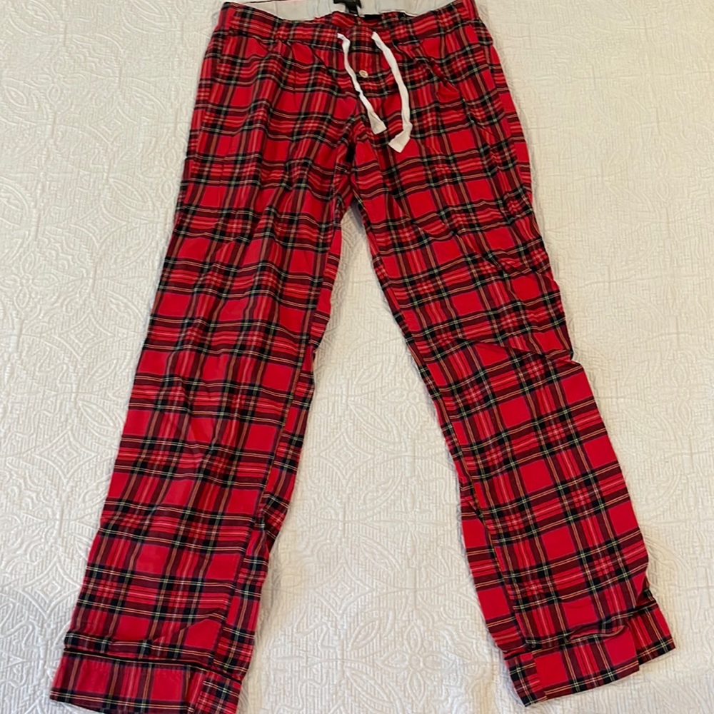 J. Crew flannel bottoms